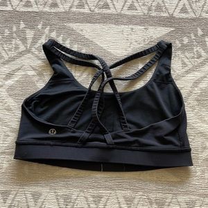 Lululemon Sports Bra, Black, Size 6